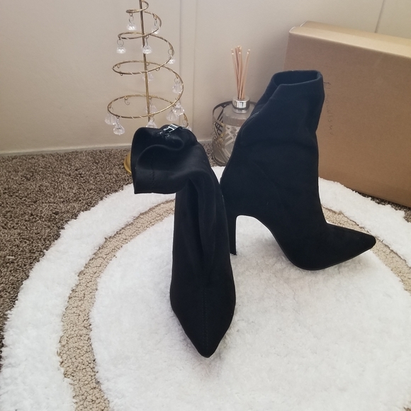 Shein Back Zipper Stiletto Heeled Boots - Picture 6 of 9